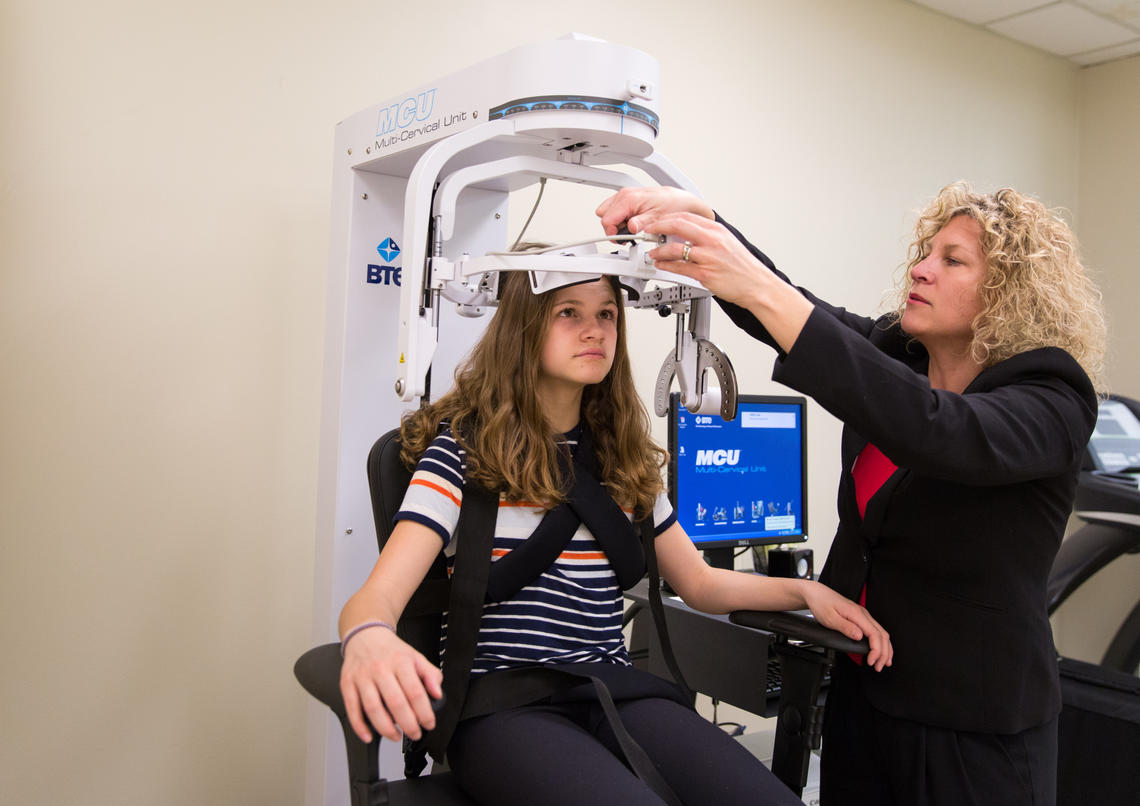Kathryn Schneider, a researcher in the Faculty of Kinesiology, is part of an international team who shaped a consensus on recognizing and treating concussion in sport. Photo by Riley Brandt, University of Calgary
