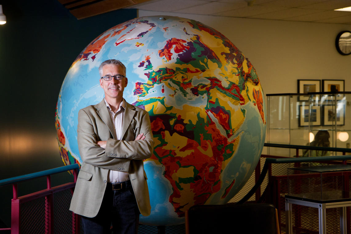 Dr. David Eaton pictured in the Gallagher Library at UCalgary