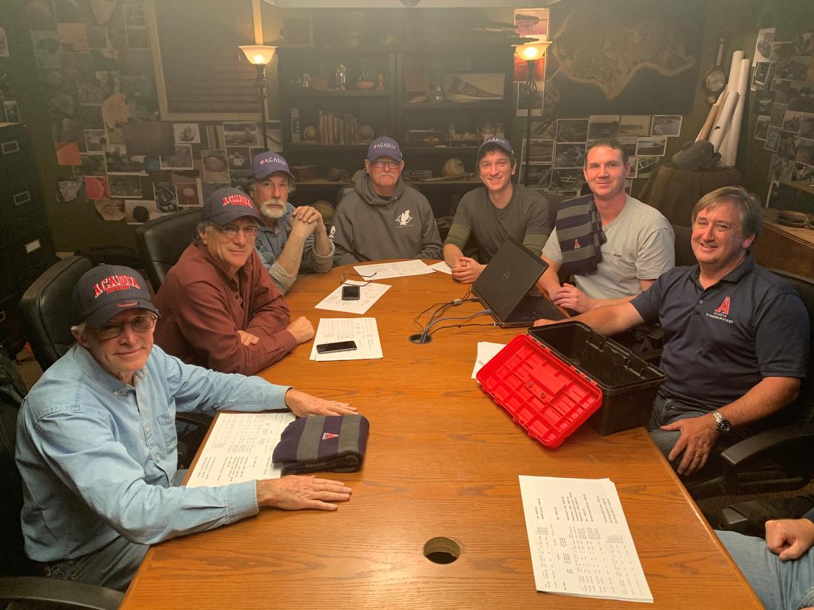 Fans who watch The Curse of Oak Island will recognize these familiar faces, from left: Craig Tester, Marty Lagina, Rick Lagina, David Blankenship, Alex Lagina, Steve Guptill and Ian Spooner.