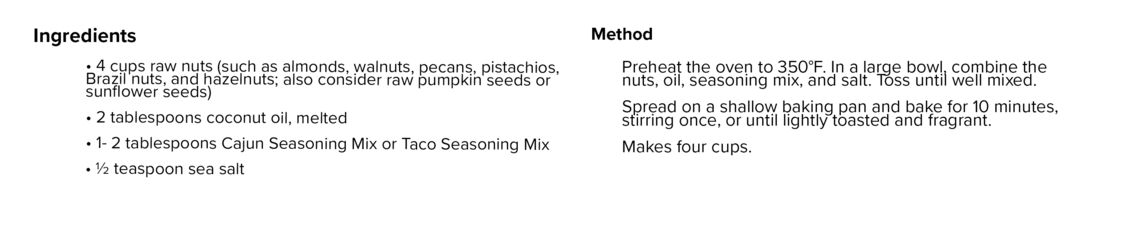 Spicy Mixed Nuts Recipe