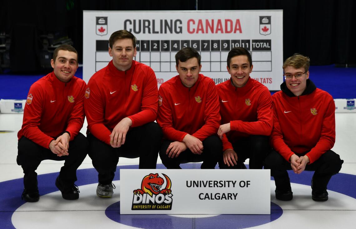 The mens curling team