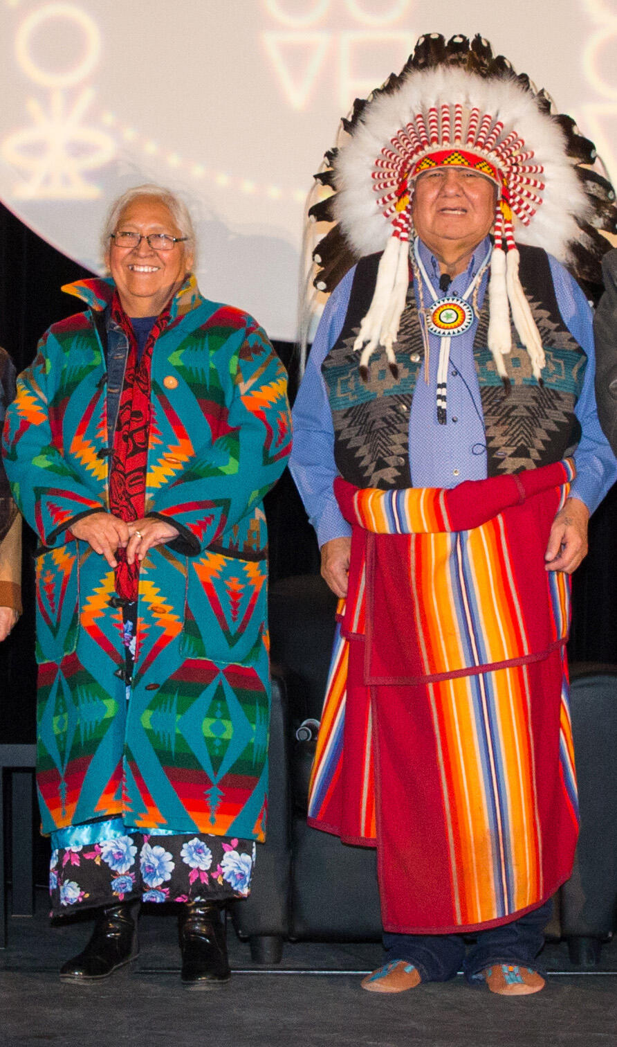 Left: Rose Crowshoe, Right: Reg Crowshoe