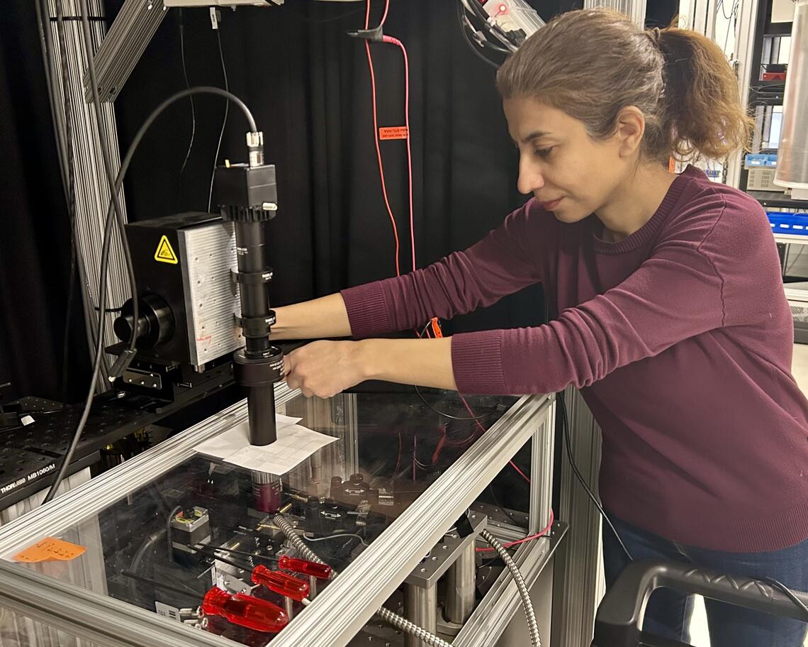 Dr. Shirin Afzal in the Barzanjeh lab