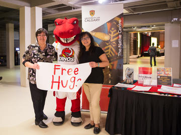 University of Calgary students, faculty, and staff participate in the wellness fair at the third anniversary of the launch of the Campus Mental Health Strategy.