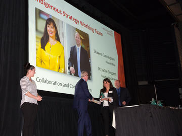 The Indigenous Strategy Working Team received a U Make a Difference award in the Collaboration and Communication category