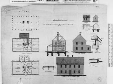 Drawing sheet for the Red Deer immigration hall