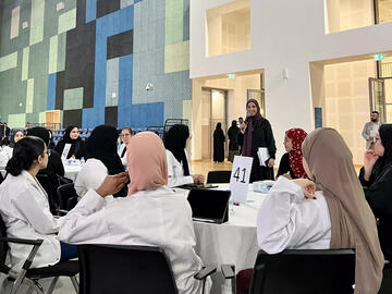 UCQ Students at the Interprofessional Education (IPE) event organised at Qatar University