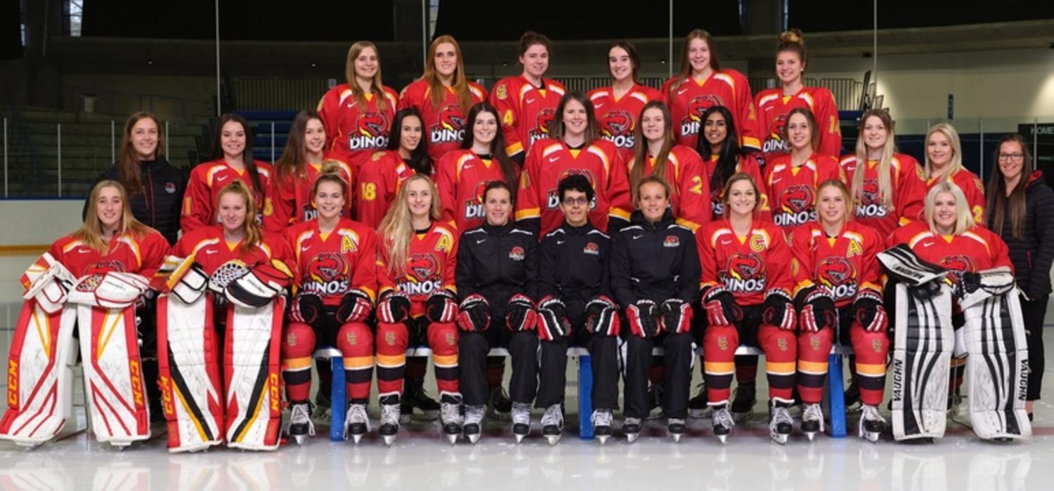 UCalgary Dinos women's hockey team.
