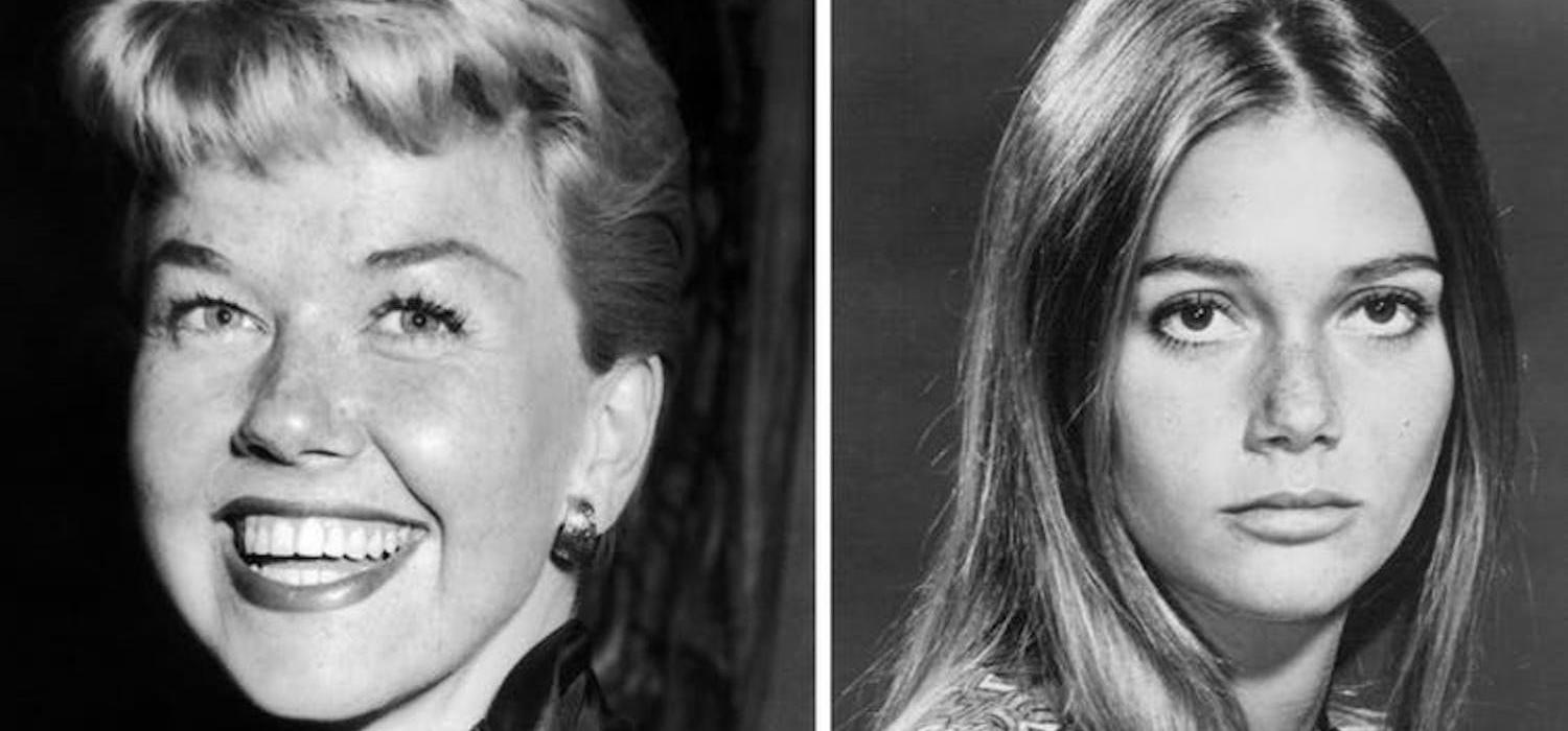 Two icons of the postwar sexual revolution have recently died. Left, Doris Day in 1955 London and right, Peggy Lipton in a promo photo from The Mod Squad, which first aired in 1968.