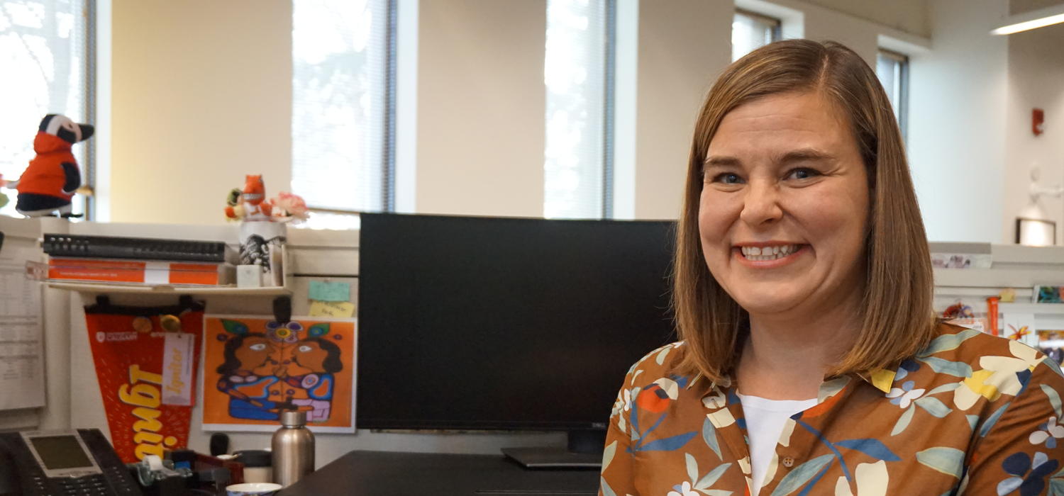 Graduate Program Administrator Lisa Llewellyn is graduating with a Master of Education degree