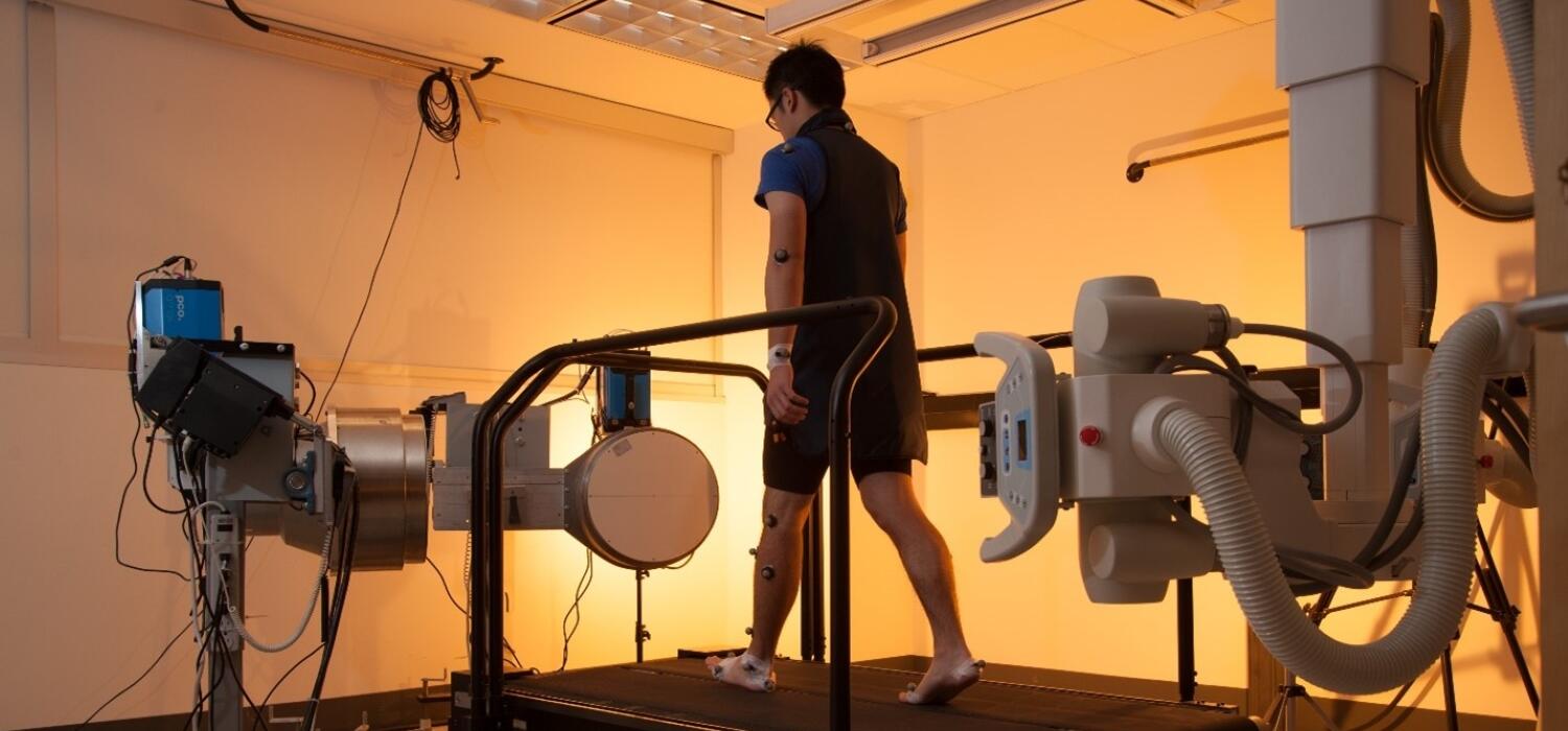 The Ronsky Lab at the McCaig Institute for Bone and Joint Health uses a video x-ray system known as Biplanar Fluoroscopy, seen above, to directly measure bone movements.