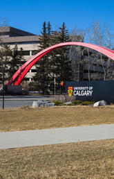 Spring on University of Calgary campus