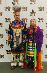 ndigenous artist and Class of 2020 graduate Lori Scalplock and her husband, Alex Scalplock Jr.