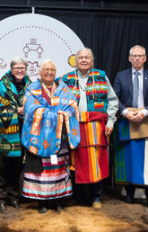 This past year, UCalgary launched an Indigenous Knowledge Public Lecture Series to support Indigenous researchers sharing their work in a public forum. Indigenous Elders are also consulted regularly on  activities, including on the university’s new landsc