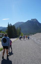 UCalgary staff work with students from Exshaw school