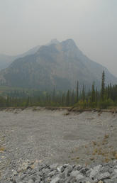 Wildfire smoke visible during the 2017 fire season