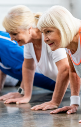 Older adults exercising