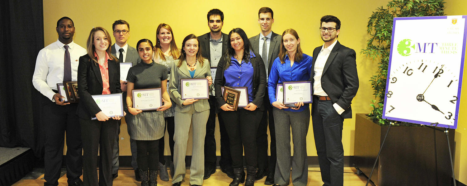 2014 UCalgary 3MT Finalists