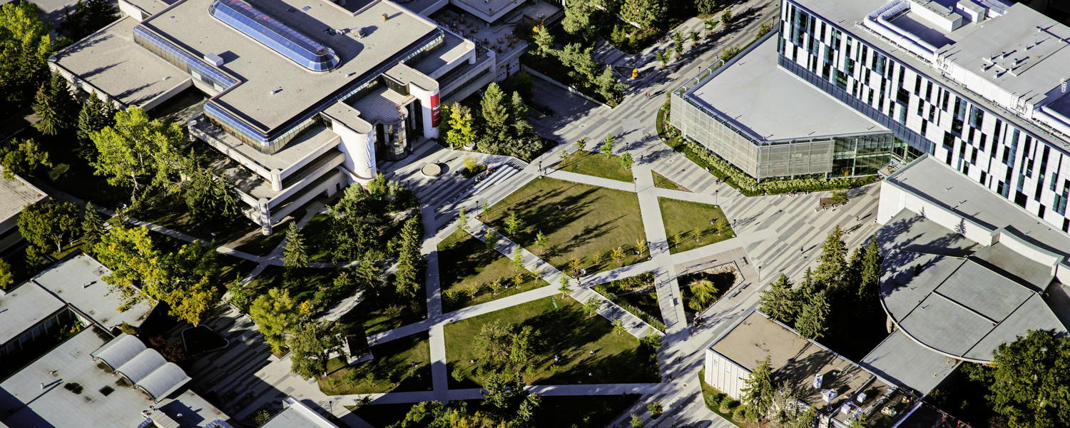 Aerial view of campus