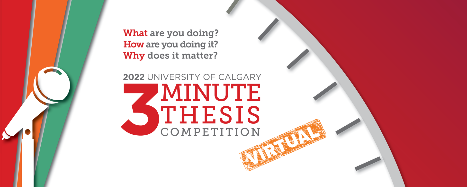 Three Minute Thesis banner for the 2022 UCalgary competition