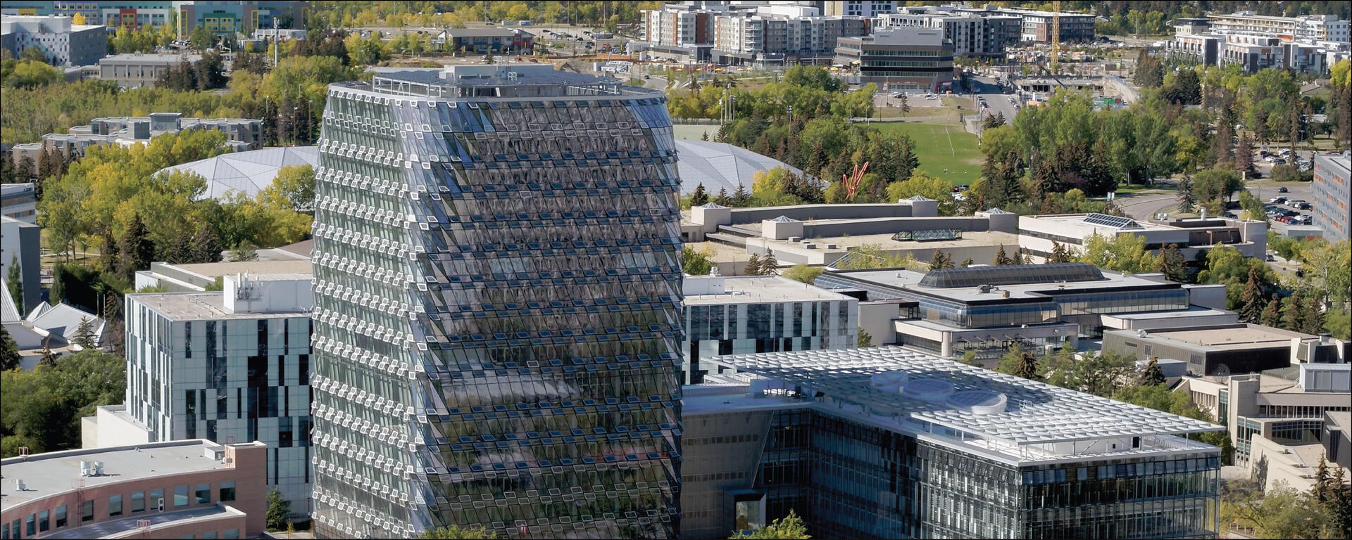 Photo of MacKimmie tower on UCalgary's campus