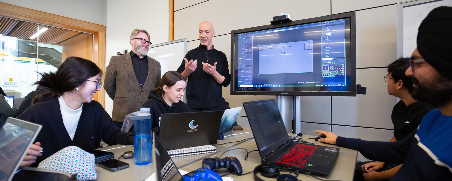 Image of students in an AI course