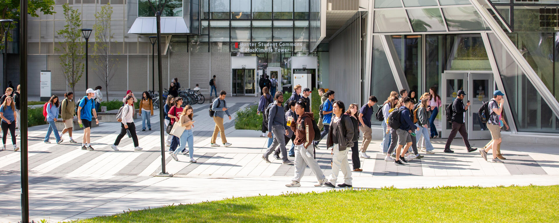 Students on campus