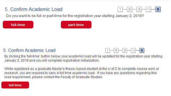 Confirm Academic Load