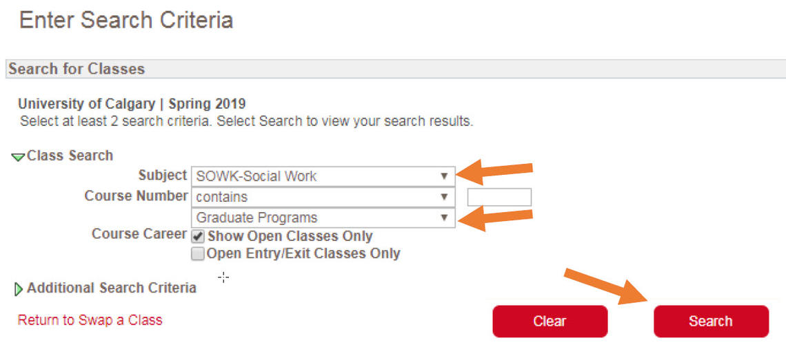 enter search criteria