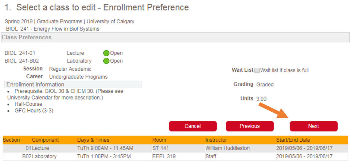 enrollment preference