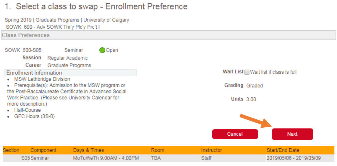 enrollment preference