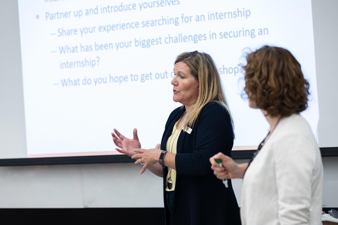 Natalie and Stephanie delivering TTI Bootcamp