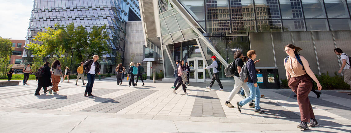 Students on campus