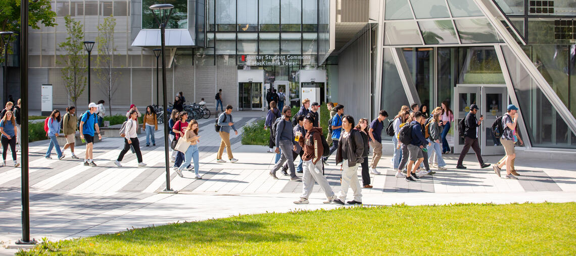 Students on campus