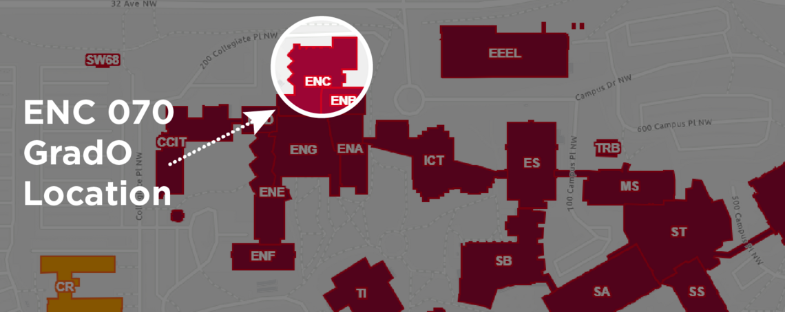 Map of Winter 2026 GradO location