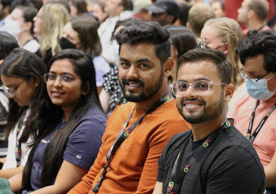 Students attend Graduate Orientation for the Fall 2022 semester