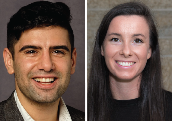 Headshots of the two Killam Scholars