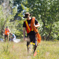 Student in geoscience field school