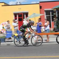 Intern on his bicycle