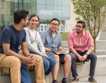 Diverse group of UCalgary students on campus